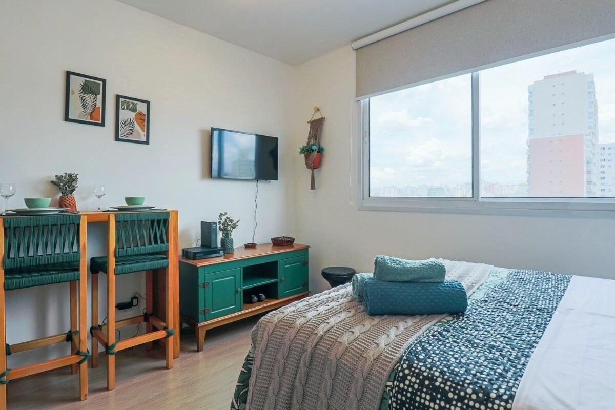 Aconchegante Studio No Bras Com Piscina/Metro Bras São Paulo Kültér fotó