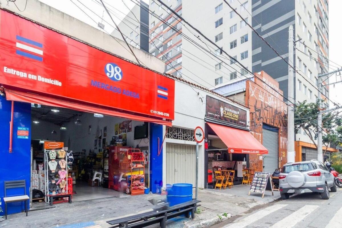 Aconchegante Studio No Bras Com Piscina/Metro Bras São Paulo Kültér fotó